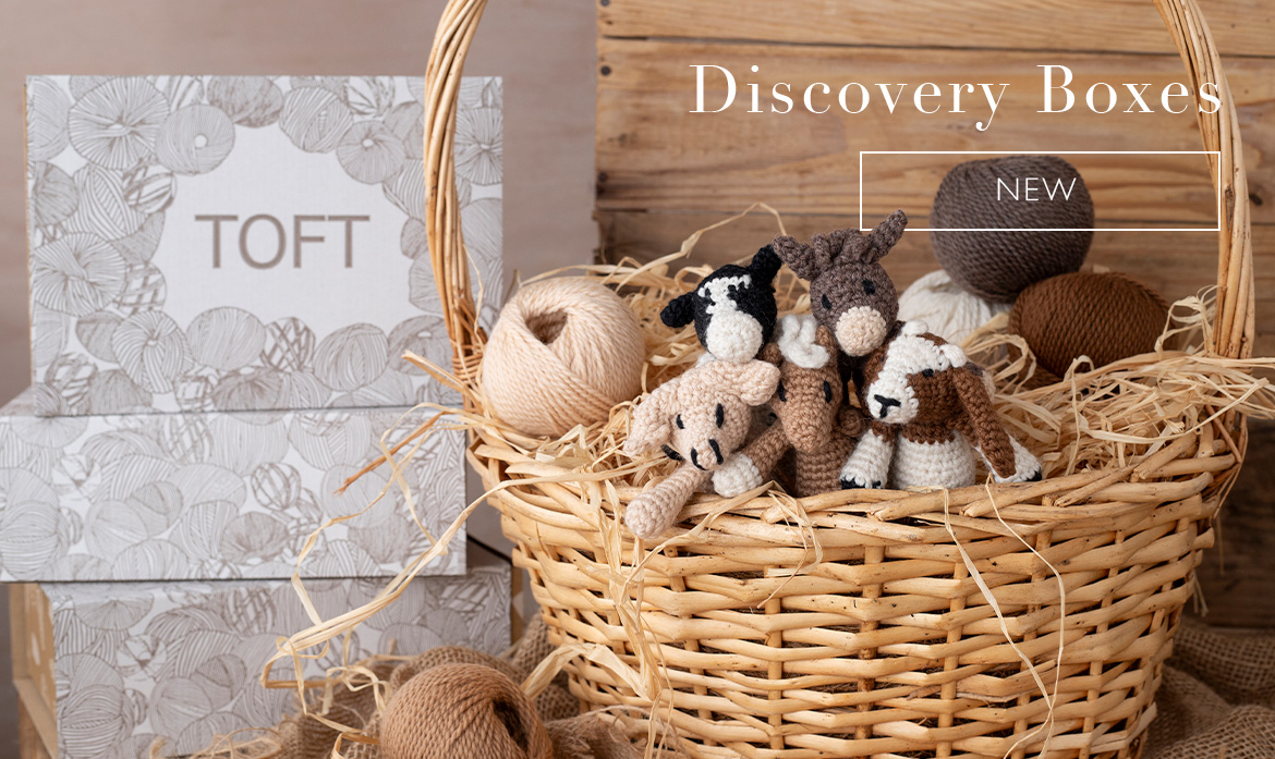 Discovery Boxes new farmyard toft gift yarn crochet patterns